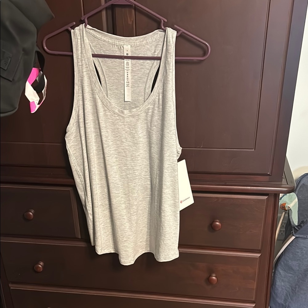 lululemon athletica Light Gray Tank Top